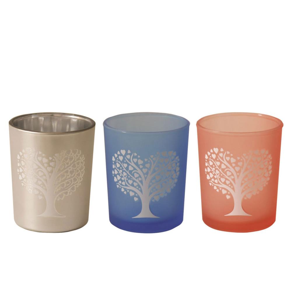 Aroma Heart Tree 3 Tealight & Votive Holder Set £6.29